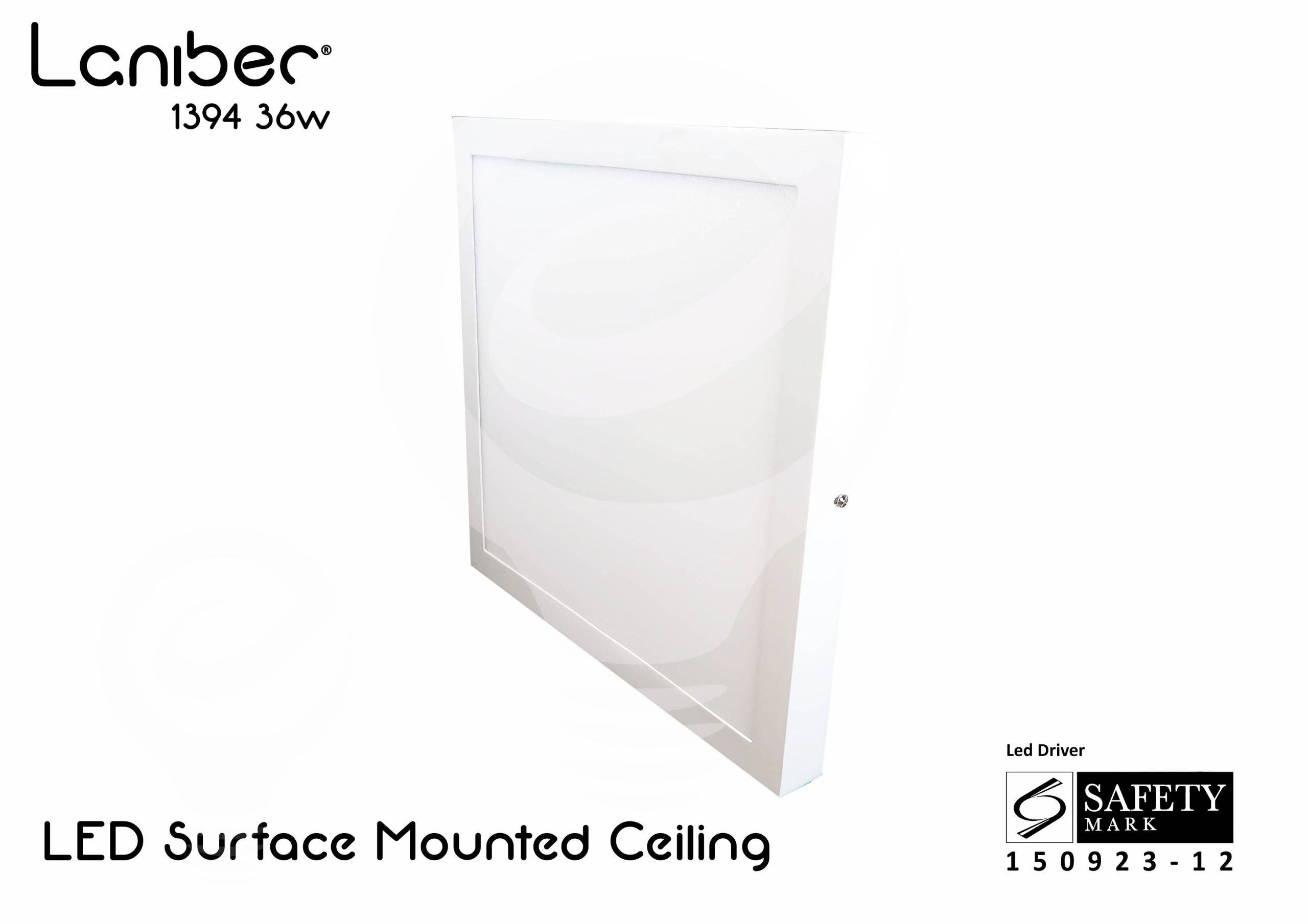 Laniber 1394 Square Surface Ceiling Light 36W