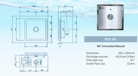 IETO 101 Flush Valve