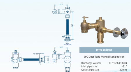 IETO 101D01 Flush Valve