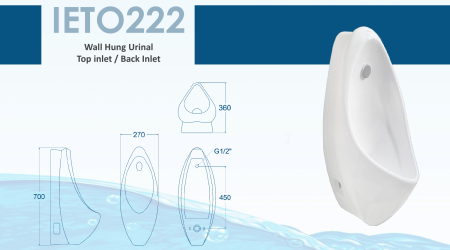 IETO222 Wall Hung Urinal