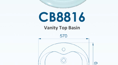 Velin CB8816 Ceramic Basin