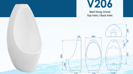 Velin V206 Wall Hung Urinal